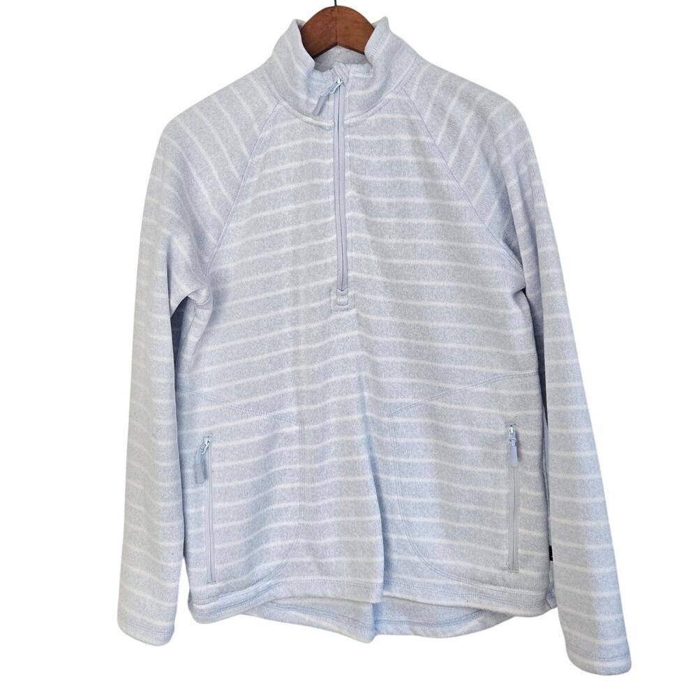 Coastal Fisherman Super Soft Striped Quarter‑Zip Fleece Heritage Prep Pullover M